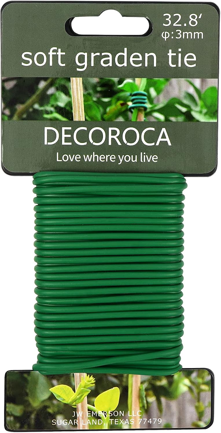 Corbata flexible para jardín alambre verde plantas enredaderas