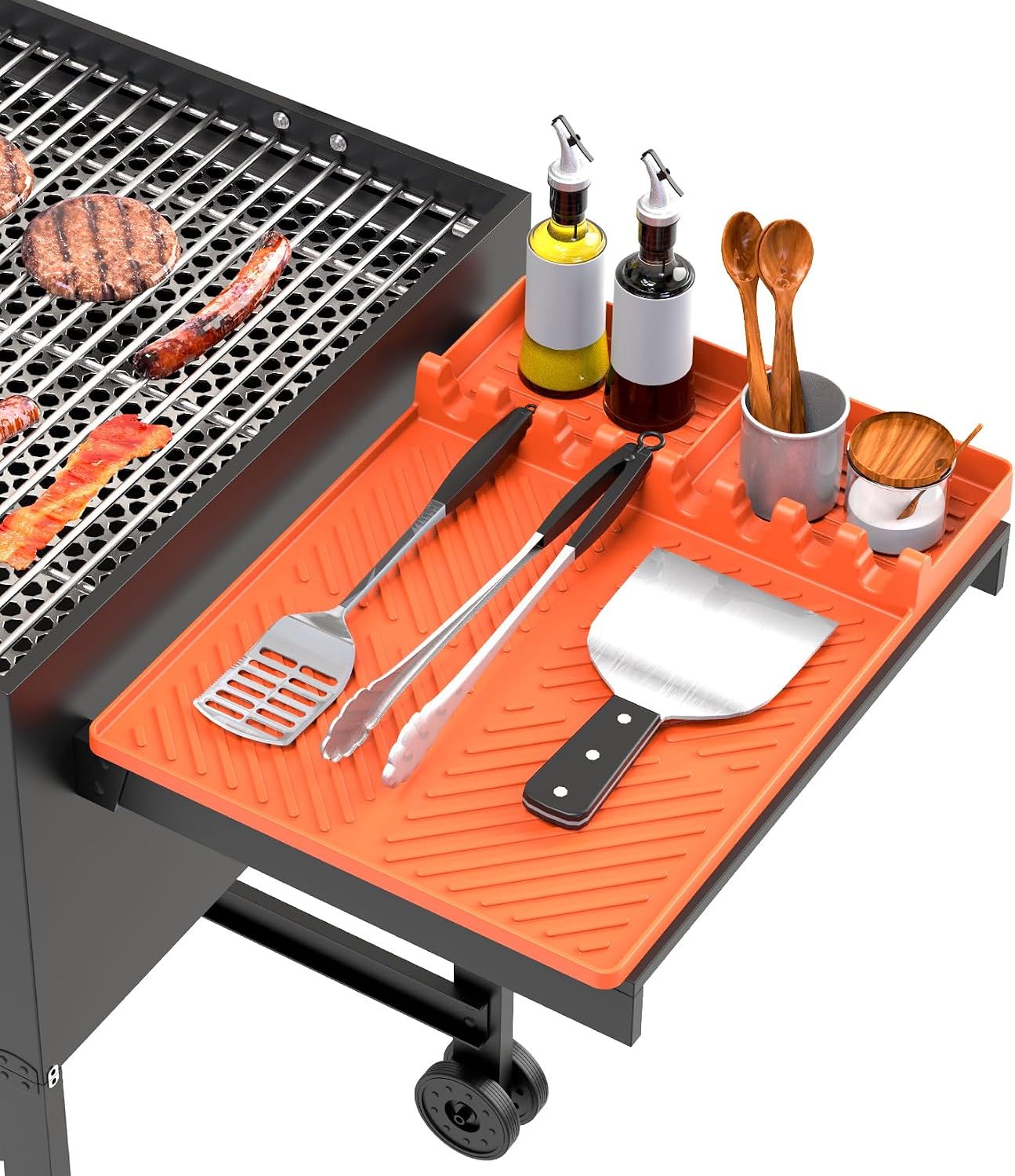Alfombrilla silicona para parrilla Blackstone con bandeja goteo