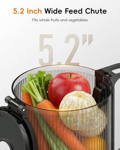 Exprimidor de frutas y verduras FORLIM sin BPA con boquilla ancha