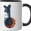 Taza Cerámica Colorida Negro/Blanco