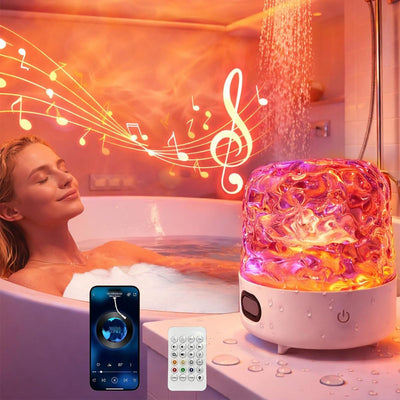 Lámpara proyector oceánico Bluetooth 16colores impermeable