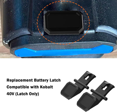 2 Pzas Repuesto Pestillo Batería Comp Kobalt 40V