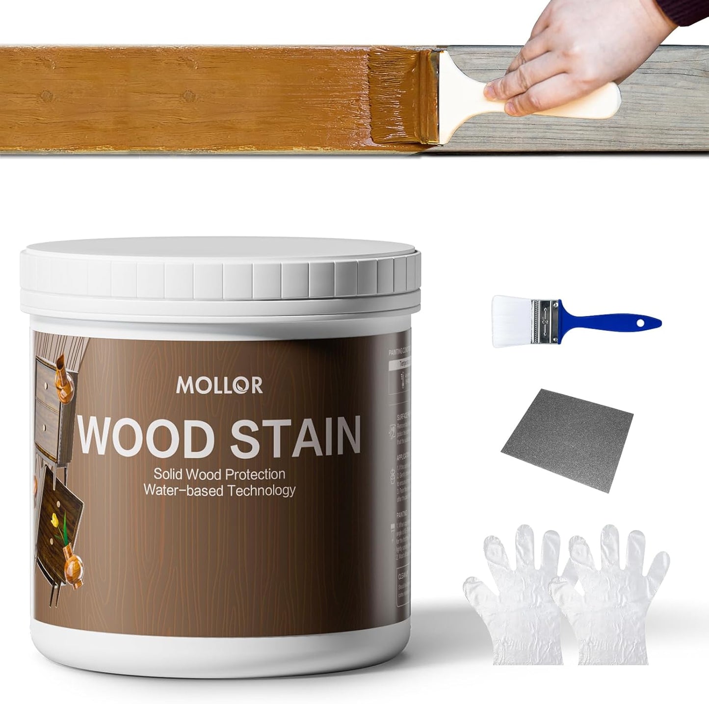 Tinte y sellador madera agua 16oz sin imprimacion rapido
