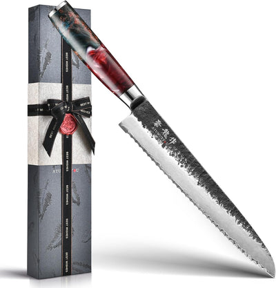 Cuchillo japonés VG10 forjado 9pulg para pan y masa madre