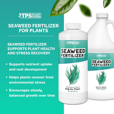 Fertilizante líquido de algas marinas para jardinería 32oz