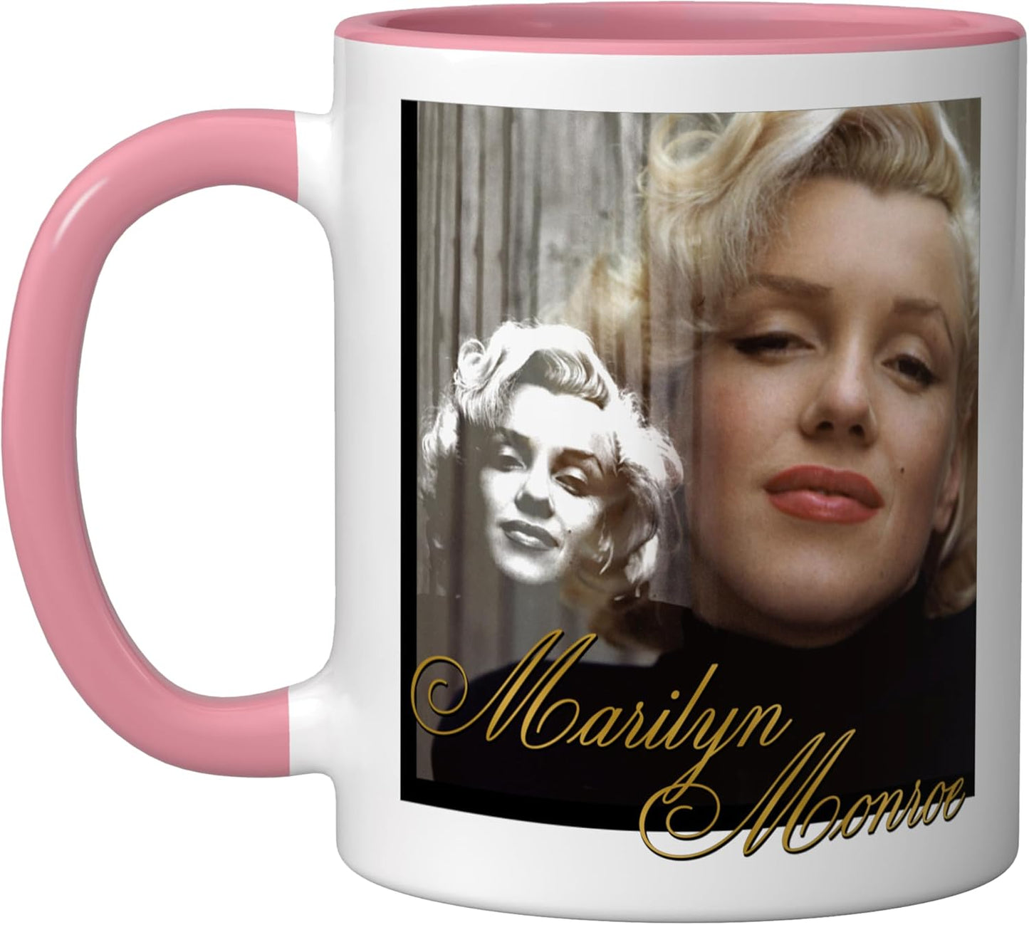 Taza Cerámica Marilyn Monroe Rosa/Blanca