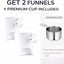 2 Embudo Antisalpicaduras para Mezcladora KitchenAid 4.5-5qt