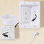Kit gestión cables TV caja enchufe empotrada 9ft