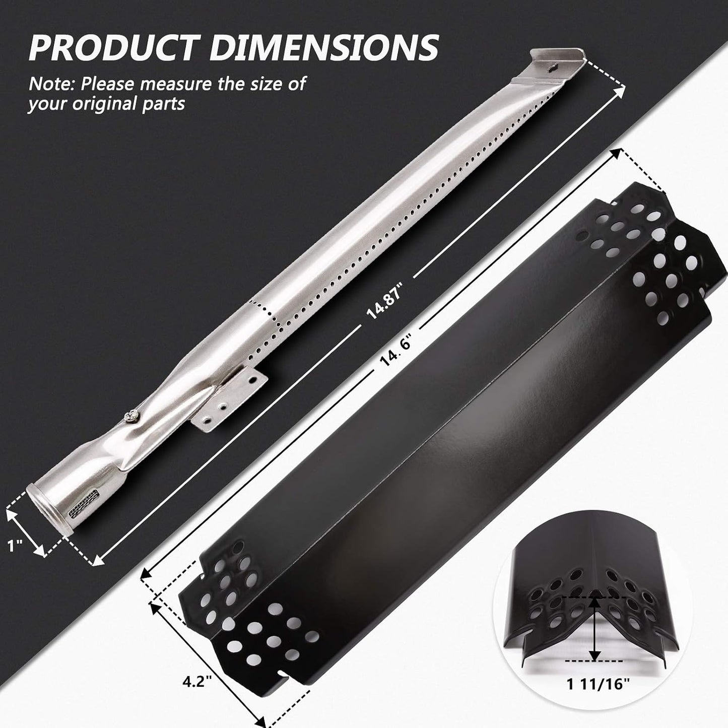 Set 2 protectores placa térmica Nexgrill