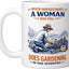 Taza Cerámica para Mujer 70s Blanca