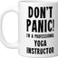 Taza Cerámica para Instructor de Yoga Blanca