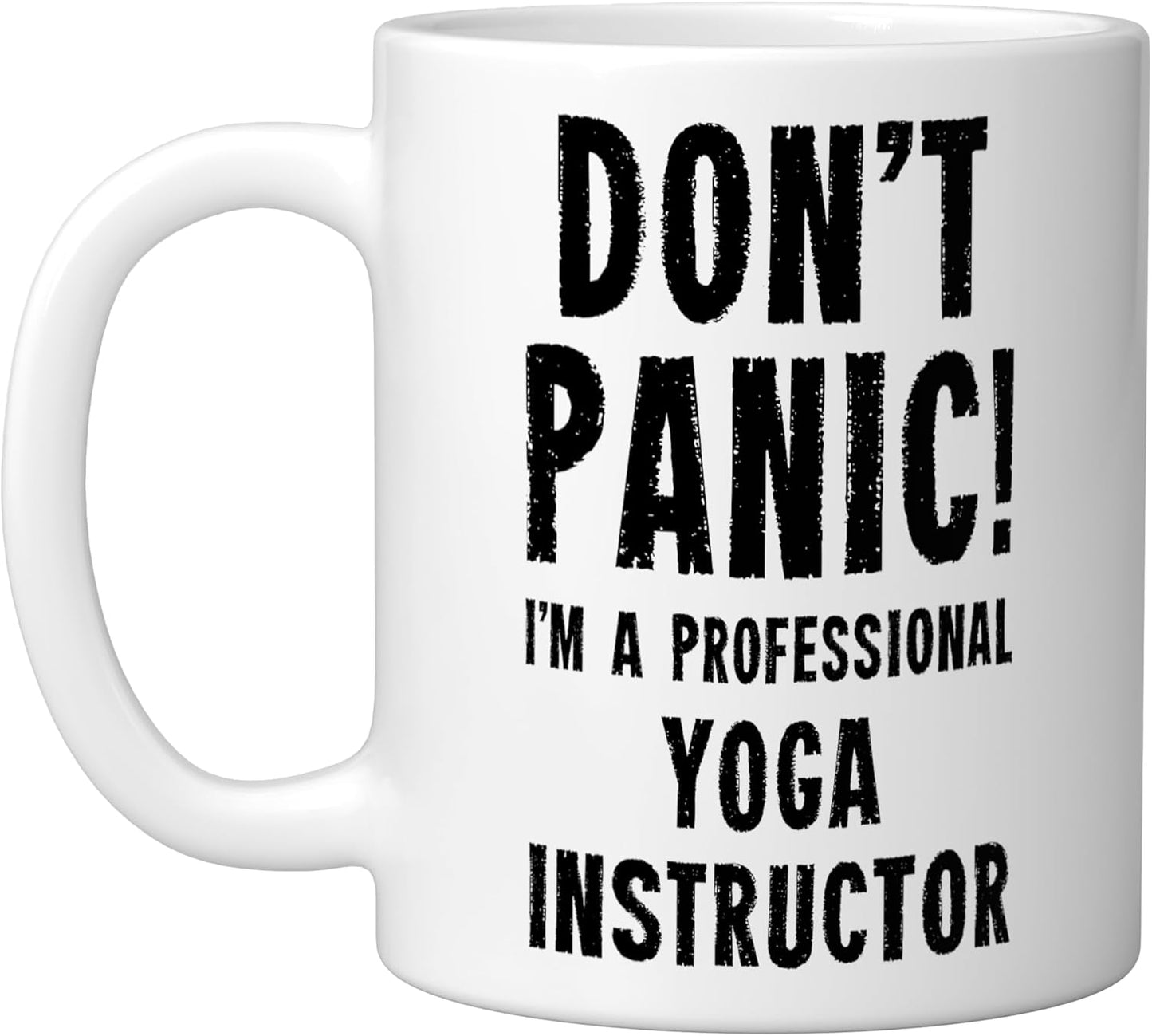 Taza Cerámica para Instructor de Yoga Blanca
