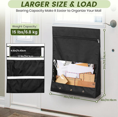 Bolsa para buzón de correo 16x8pulg con cinta adhesiva para puertas