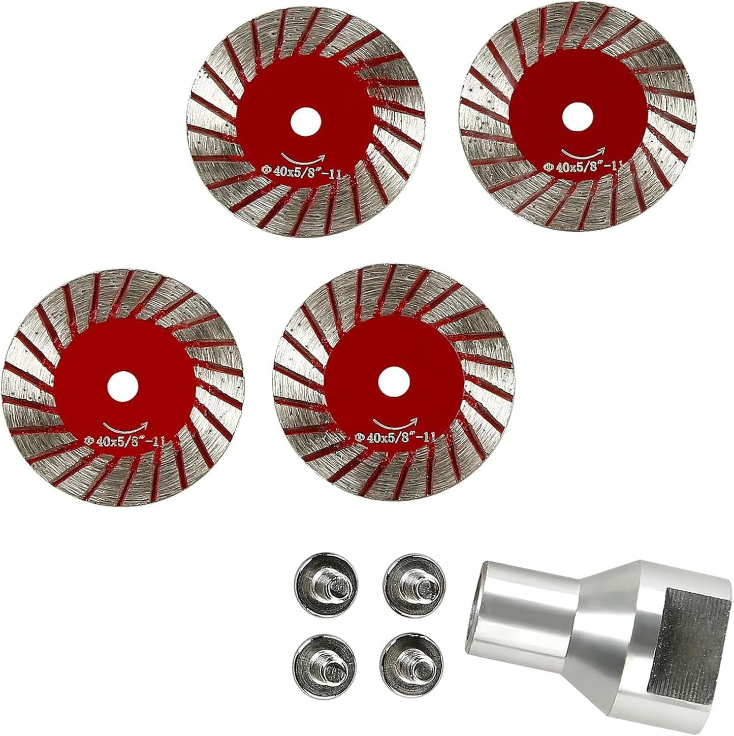 Set 5 Discos de Corte y Pulido Diamante 40mm para Piedra