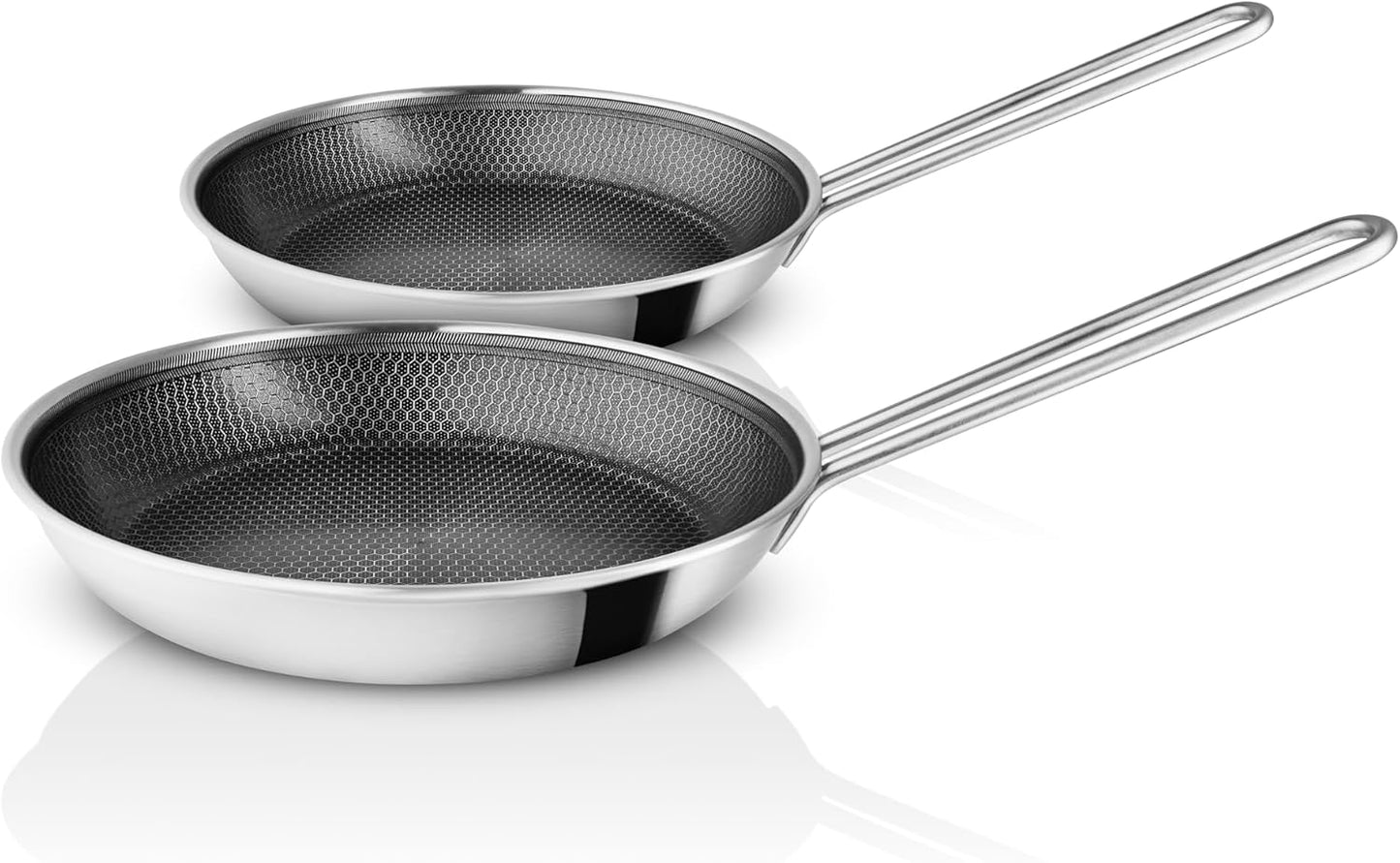 Set 2 Sartenes Cerámica Antiadherente 24x11pulg