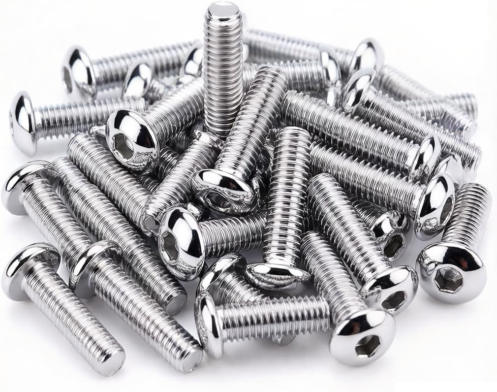 20 Pzas Tornillos Acero Inox M6x25mm Hexagonal