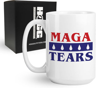 Taza de café MAGA Tears 15 oz cerámica regalo divertido anti Trump