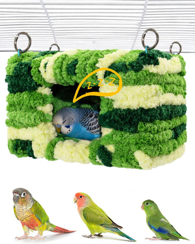 Cama para pájaros suave cabaña privada con marco resistente