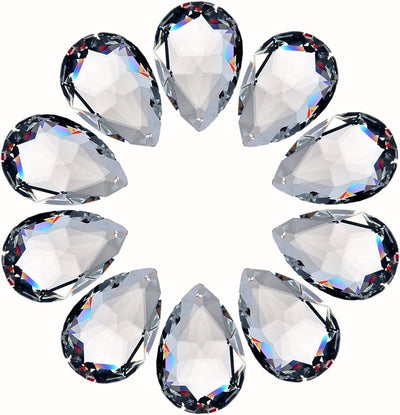 10 Colgantes Cristal 1.5pulg Prismas Ventanas FengShui