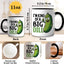 Taza de café con pepinillos "I Kind of A Big Dill" 11 oz cerámica negro