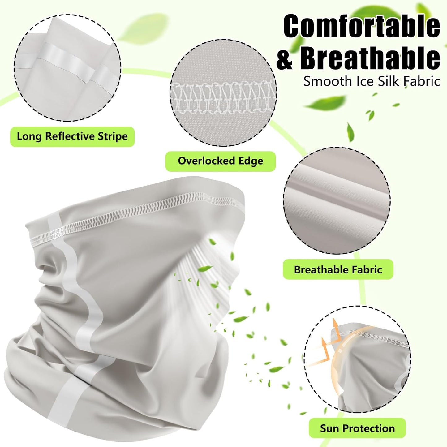 Visor sombra para casco con capucha y gaiter reflectante