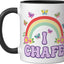 Taza de cerámica negra/blanca