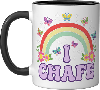 Taza de cerámica negra/blanca