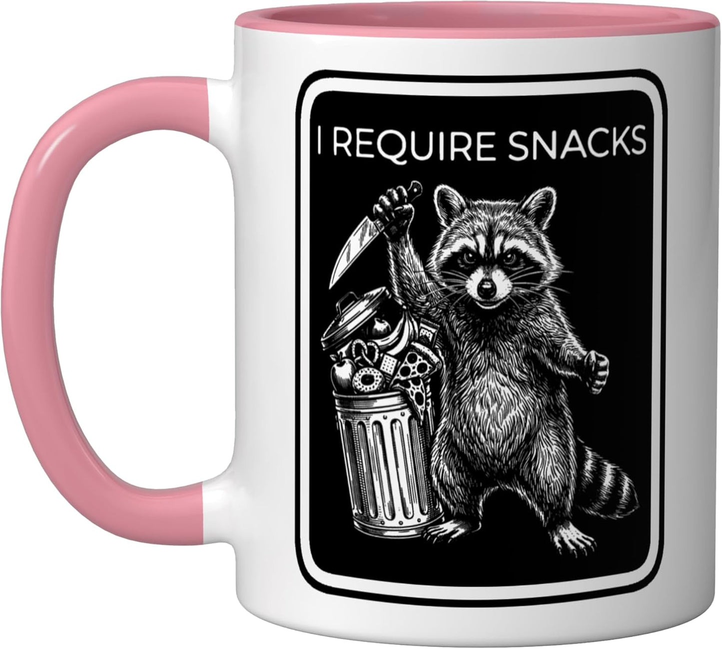 Taza Cerámica Humor Ratoncito Rosa/Blanca