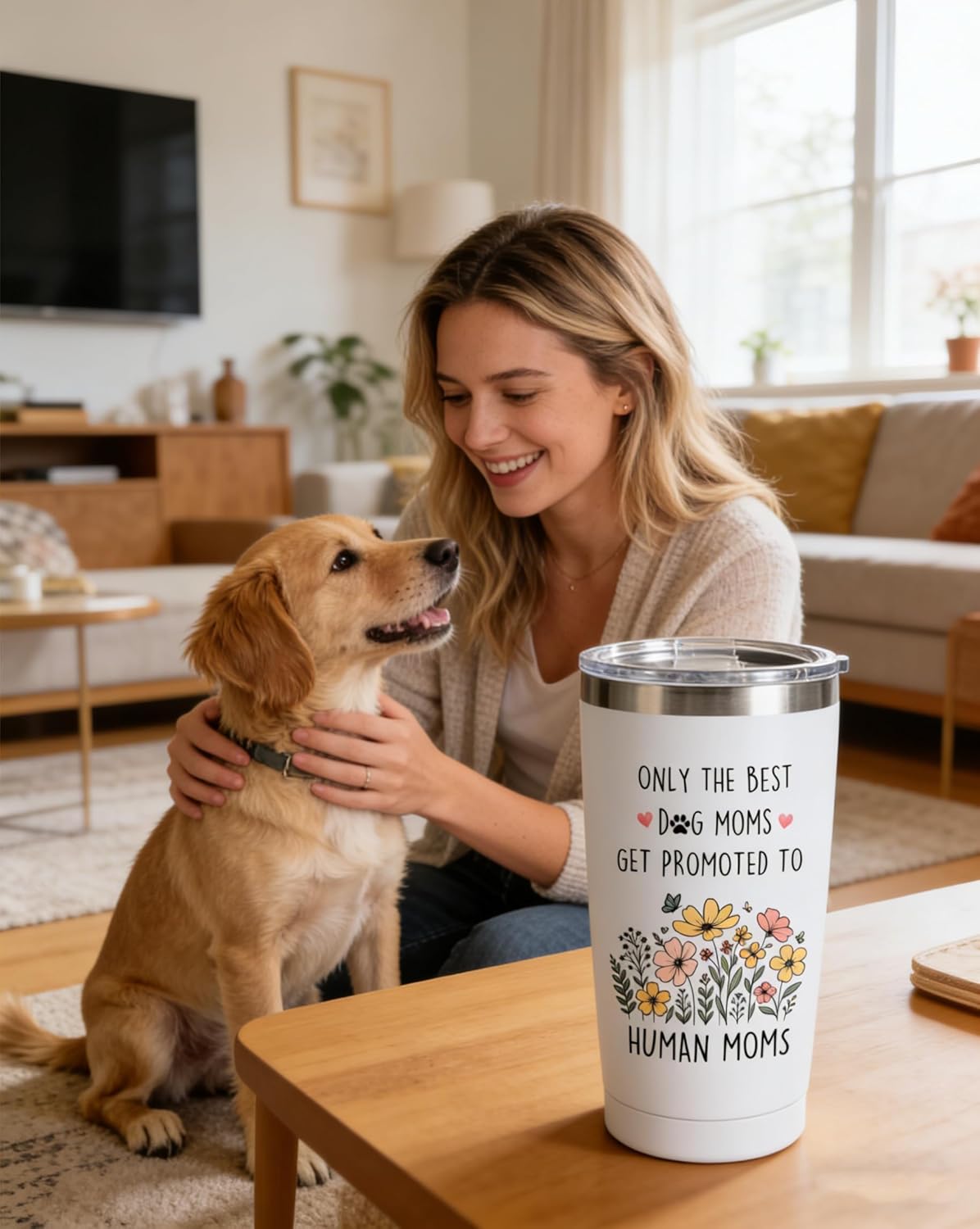 Vaso térmico 20oz regalo para mamás y amantes de perros