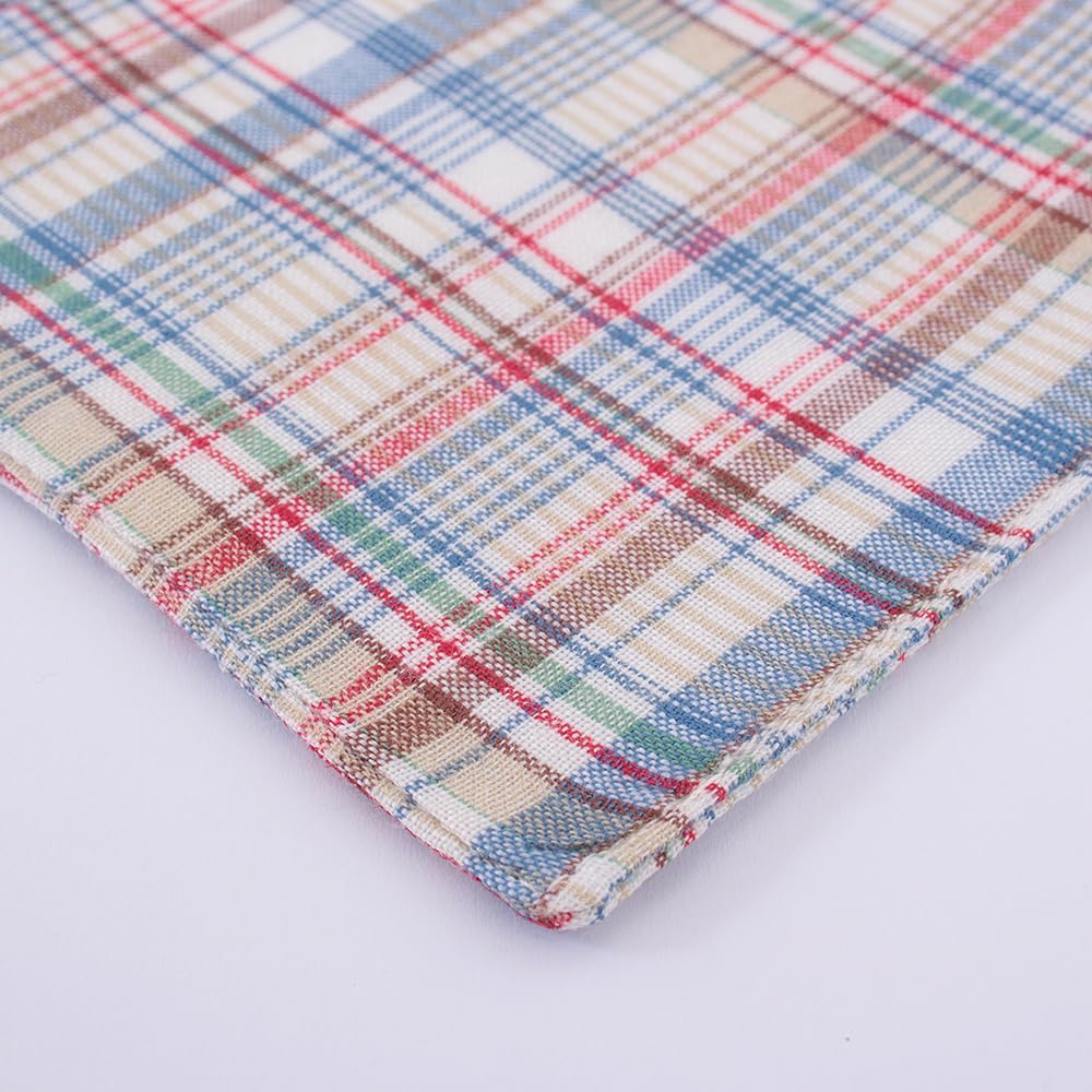Posavasos bordados de algodón para bebidas y cenas caseras azul matros