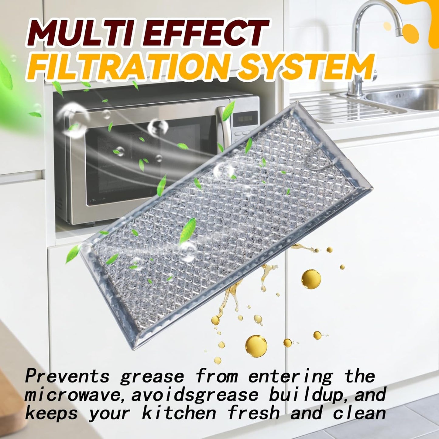 Filtro grasa microondas comp GE JVM3160RF 2 Pzas