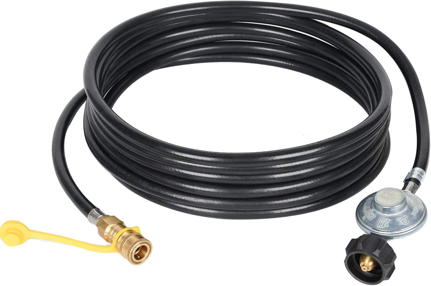 Manguera propano 12ft regulador 3/8 conector rápido