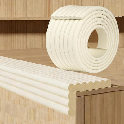 Cinta espuma beige adhesiva para bordes 0.35pulg x 6.56pies