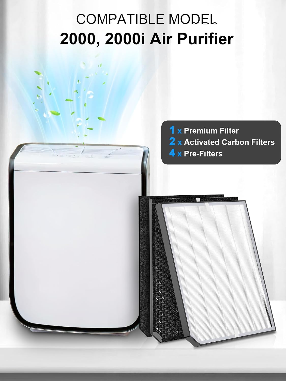 Filtro repuesto Air Doctor 2000 con 2 filtros y 6 prefiltros