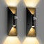 2 Lámparas pared exterior 15pulg LED 3000K impermeable