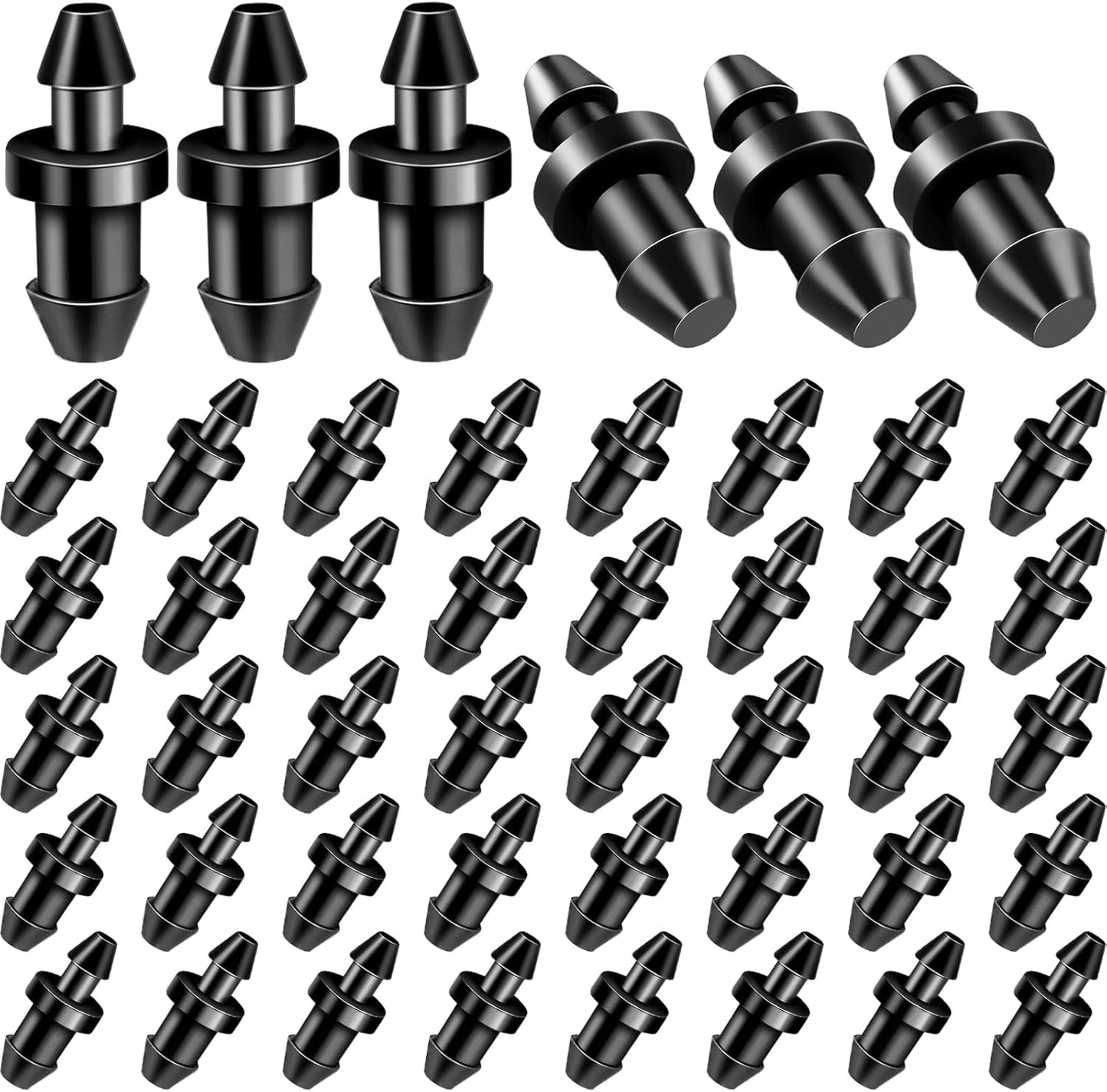 100 Tapones Riego Goteo 1/4pulg Accesorios Enchufe