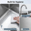 Fregadero mano acero inox con protectores salpicaduras y grifo 360°