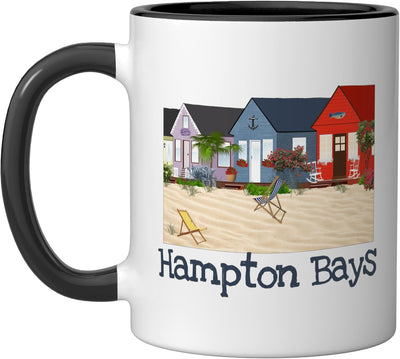 Taza cerámica Hampton Bays Long Island Black/White