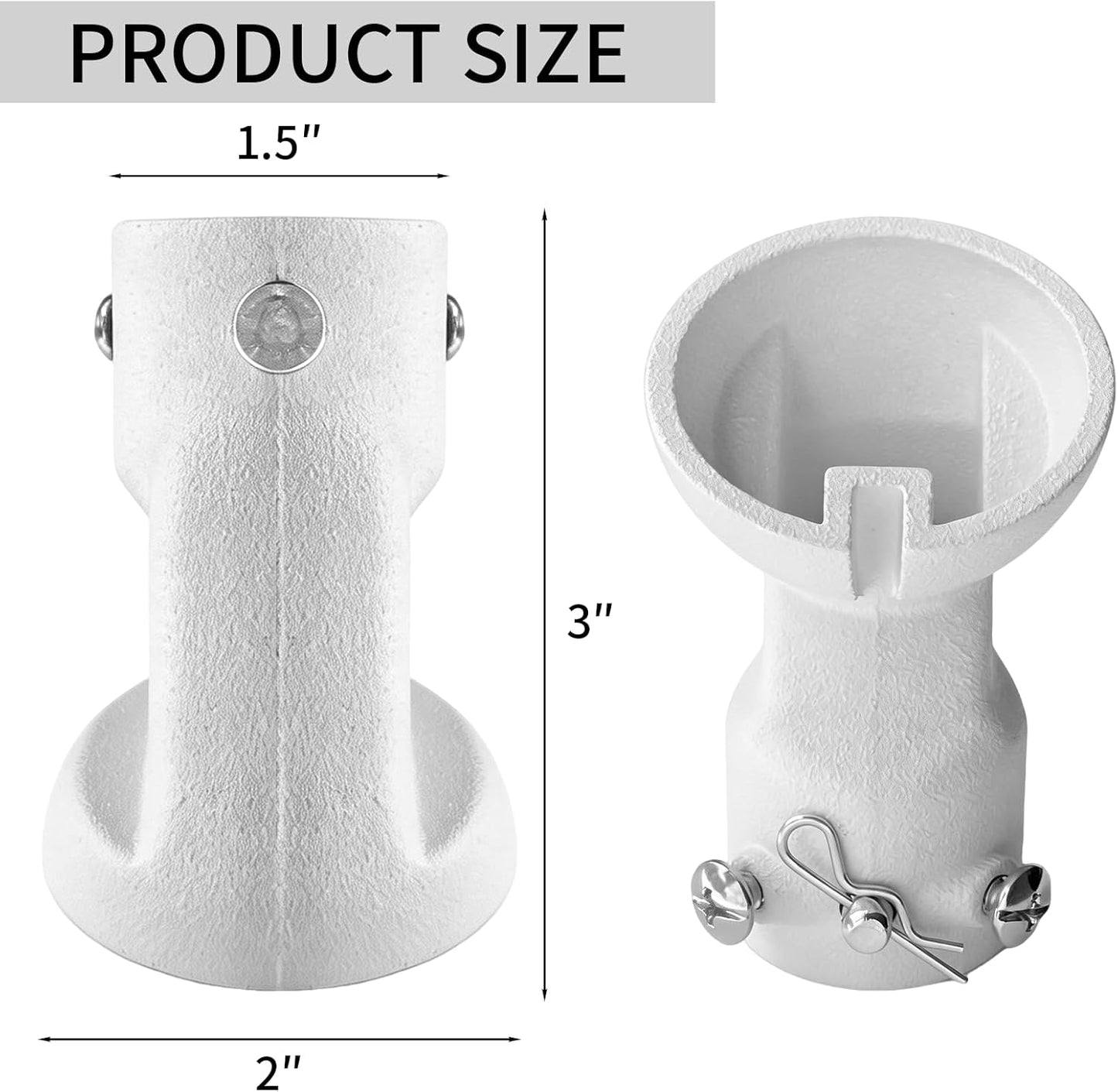 Adaptador ventilador techo inclinado blanco