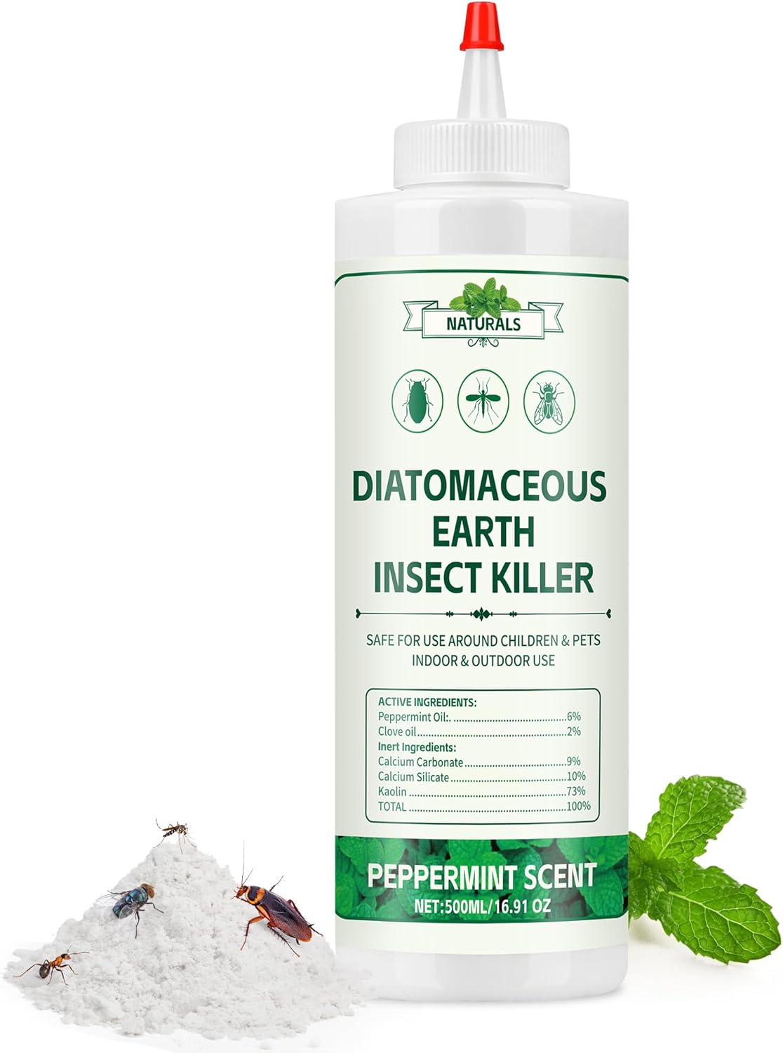 Aceite menta tierra diatomeas control plagas 16.91oz