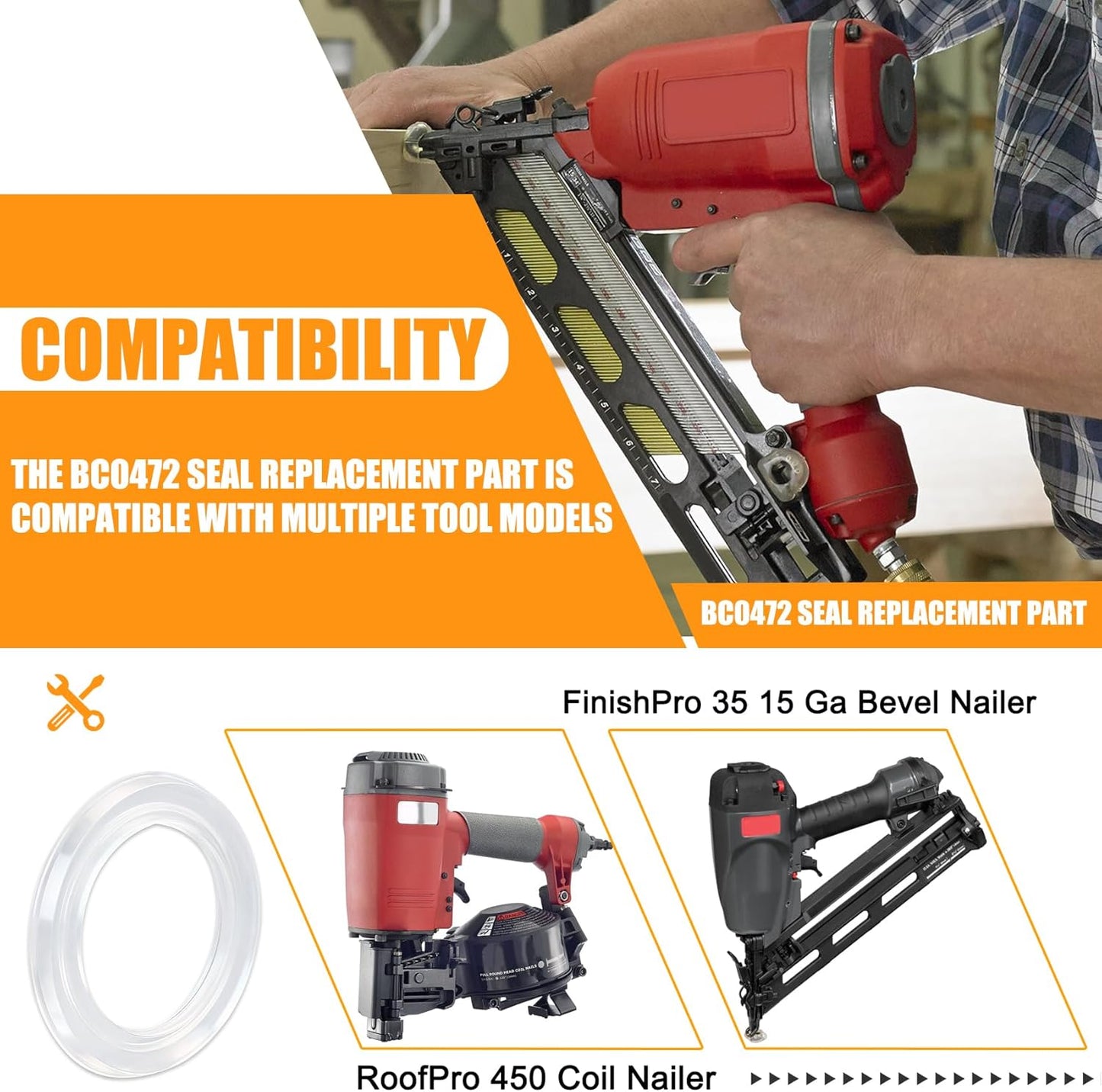 Sello comp para clavadora Senco FinishPro 35 y RoofPro 450