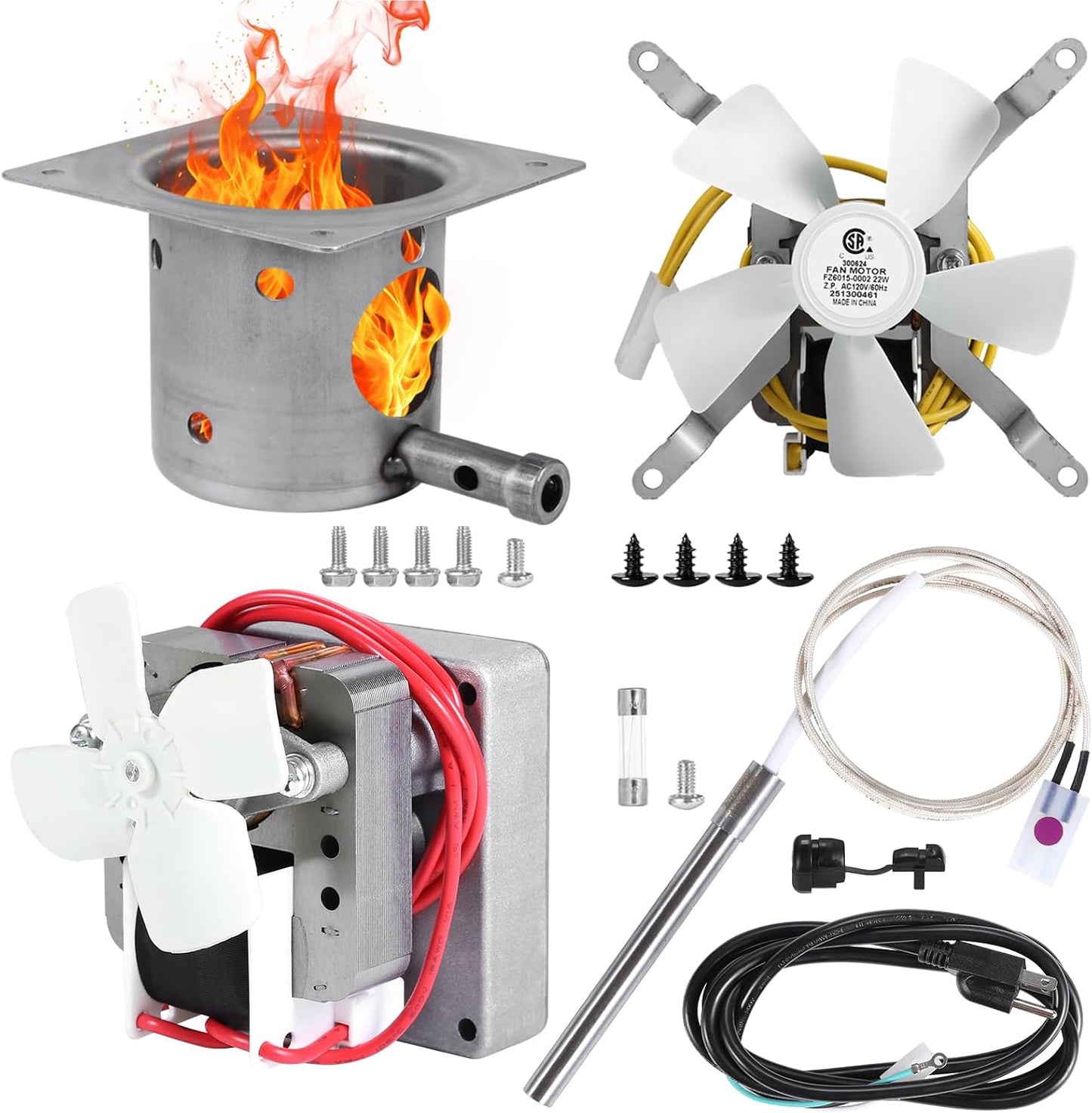 Kit repuesto Pit Boss Traeger motor barrena ventilador