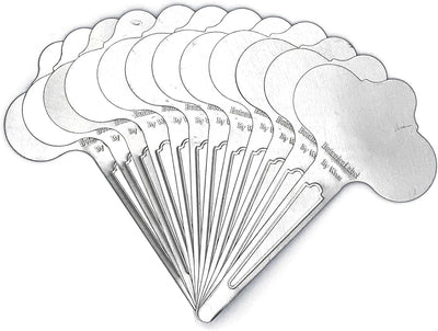 Etiquetas acero inox 6.5pulg para plantas set 12