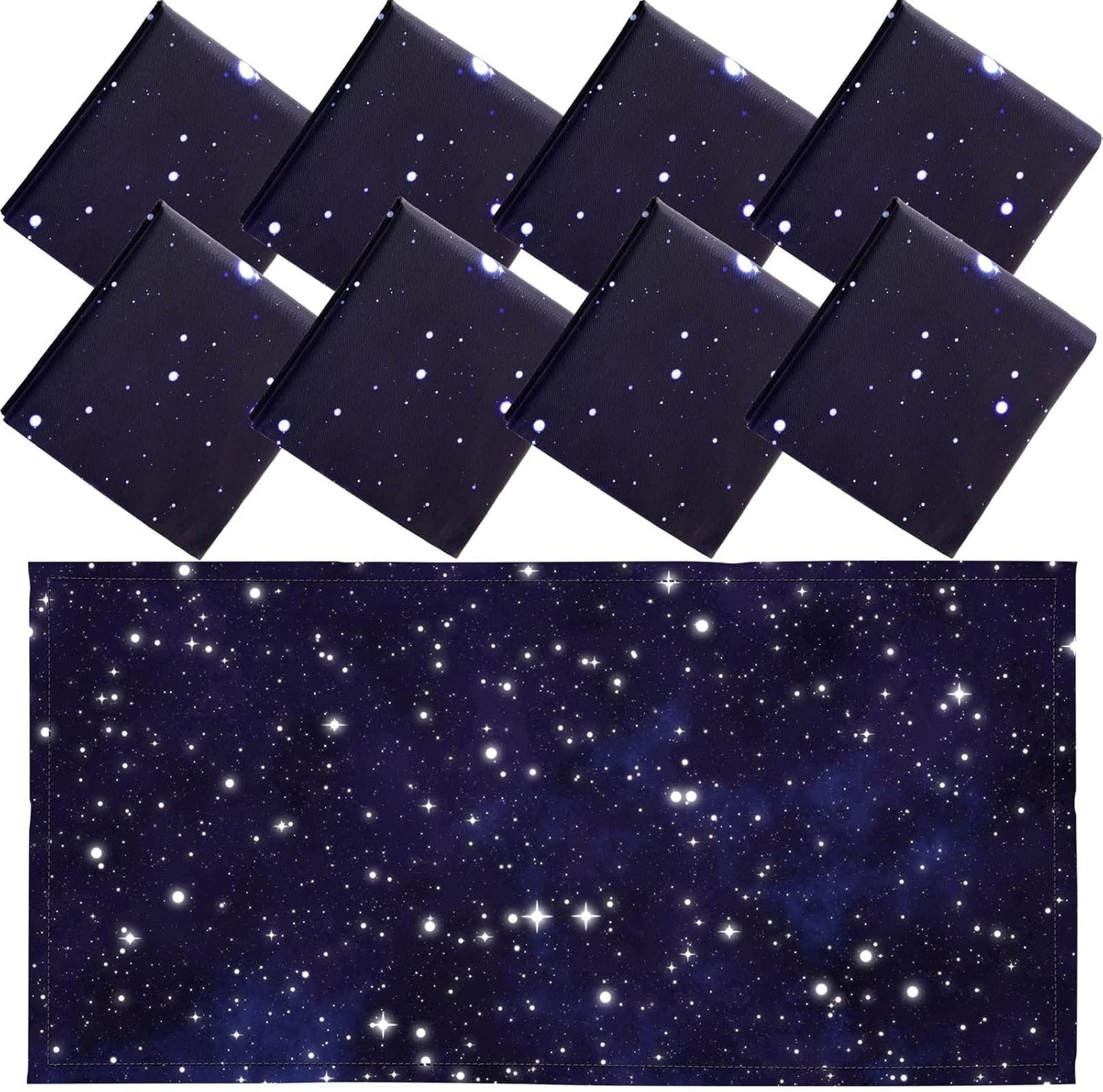 8 Cubiertas Luz Fluorescente 4x2ft Magnéticas Estilo Estrella