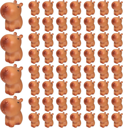 100 Pzas Figuras Resina Capybara Decoración Mesa Jardín