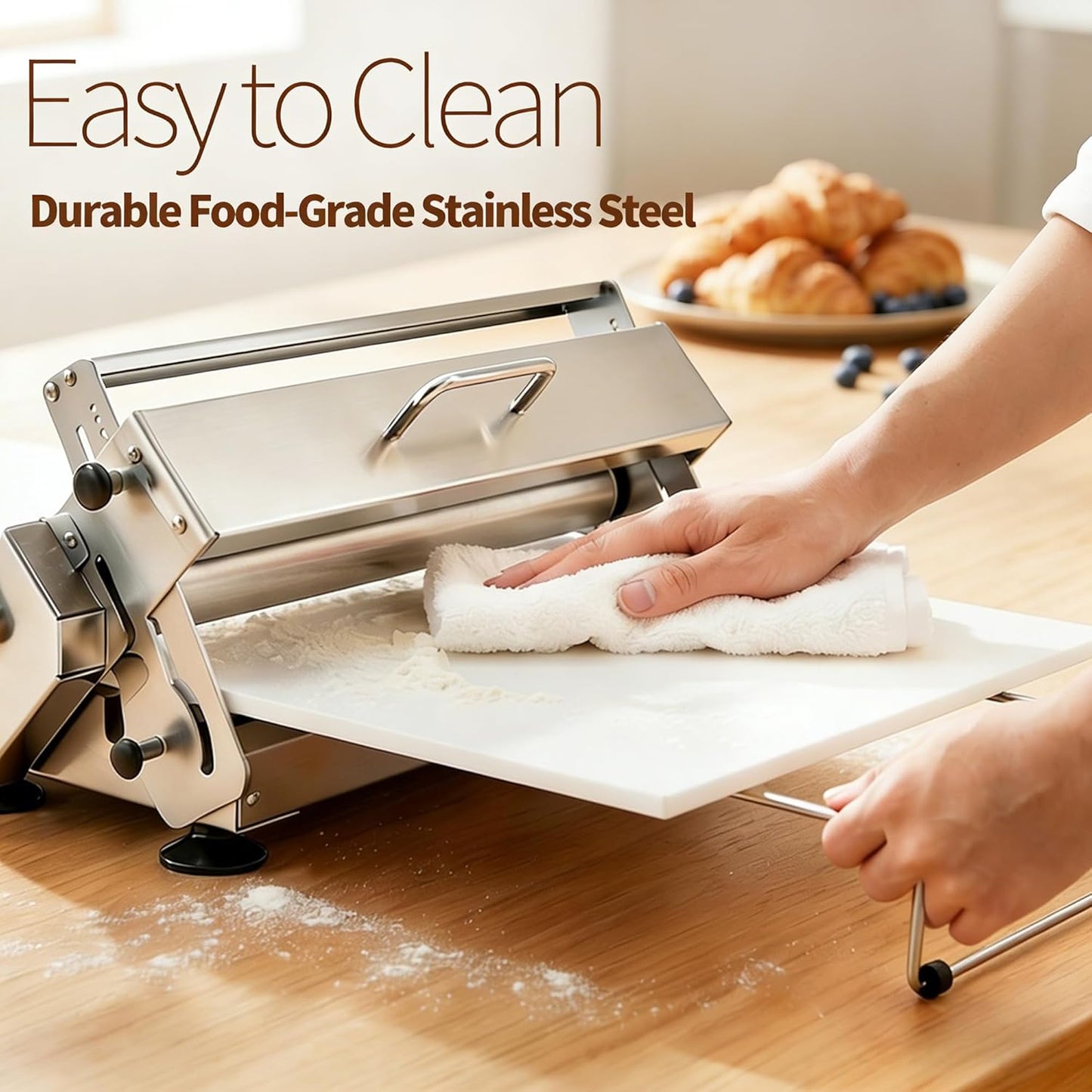 Hojaldera acero inox plegable para cocina