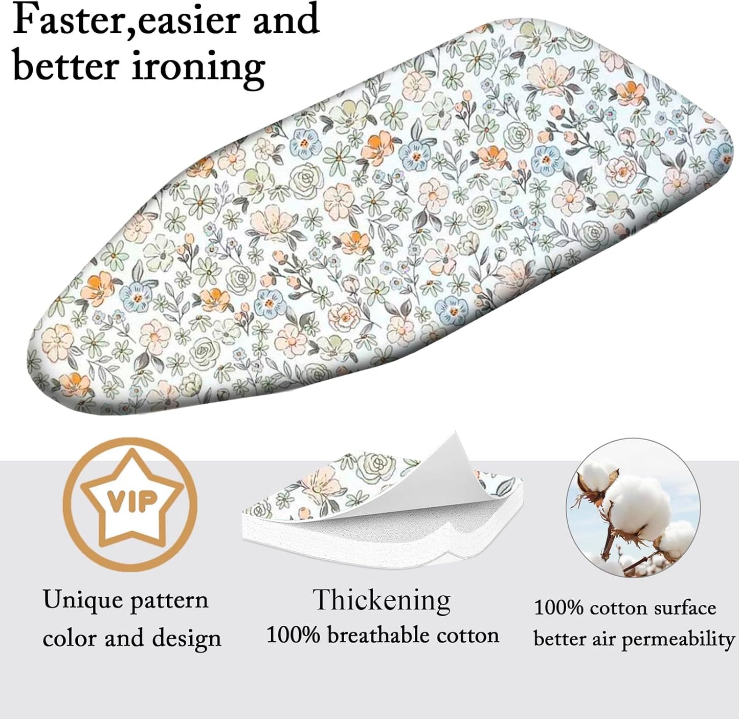 Funda plancha resistente quemaduras acolchado reflectante 12.5x32