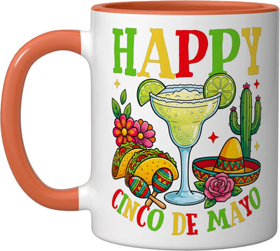 Taza Cerámica Cinco De Mayo Cactus Margarita Taco