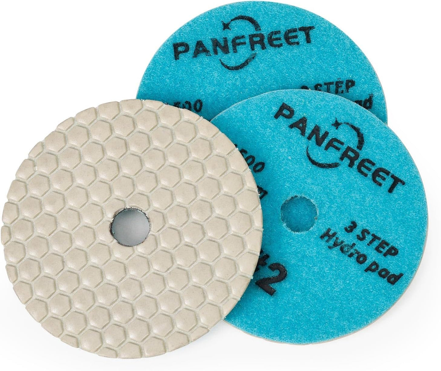Almohadillas diamante seco 4pulg paso 2 para granito cuarzo