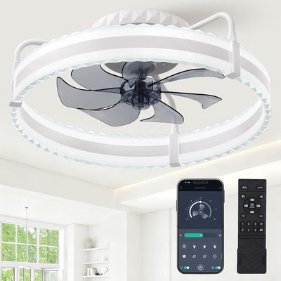 Ventilador techo LED 20pulg blanco motor CC reversible